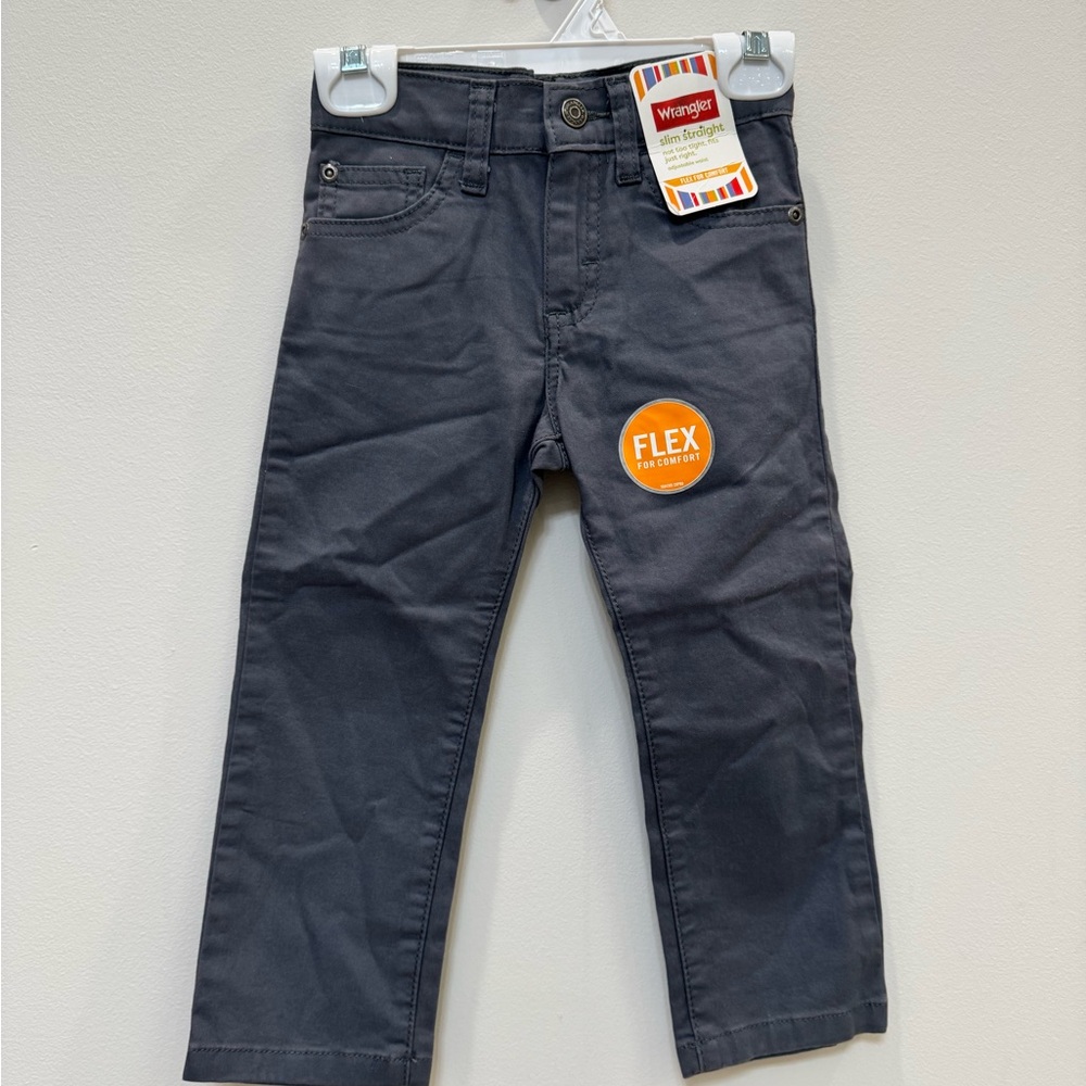 Wrangler Kids Charcoal Flex Trousers